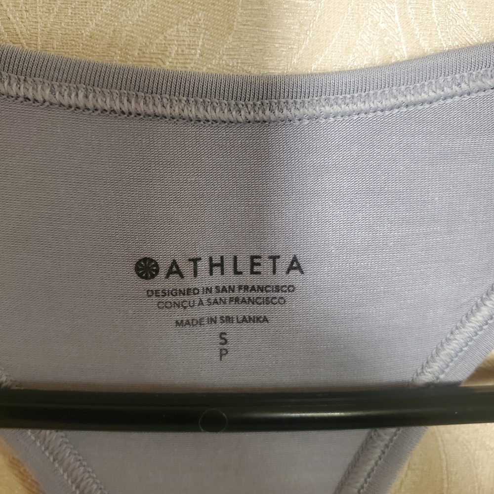 Athleta Gray Racerback Tank Top - Picture 3 of 7